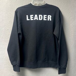 "LEADER" Print Sweatshirt